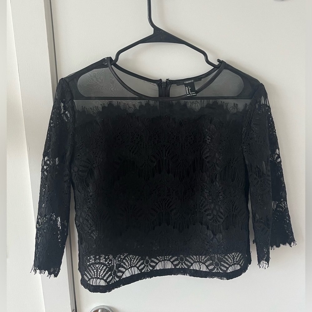Lace Black Top